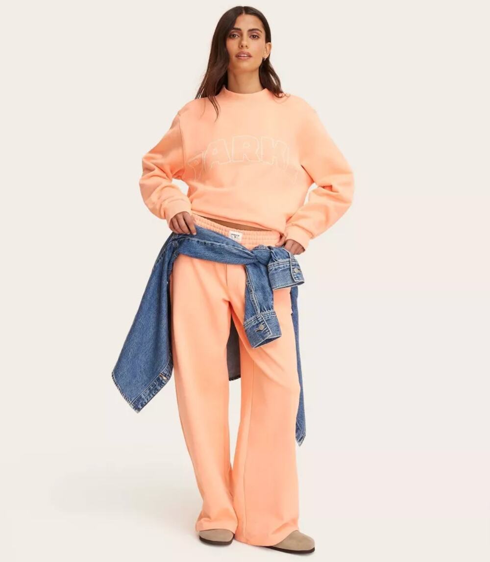 Target x Parke peach orange high rise boxer sweatpants - size medium